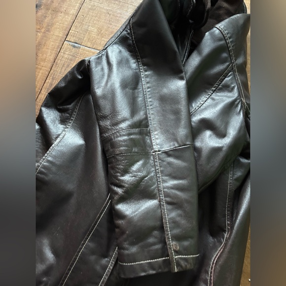 Danier Dark Brown Vintage Leather Jacket - Picture 8 of 16